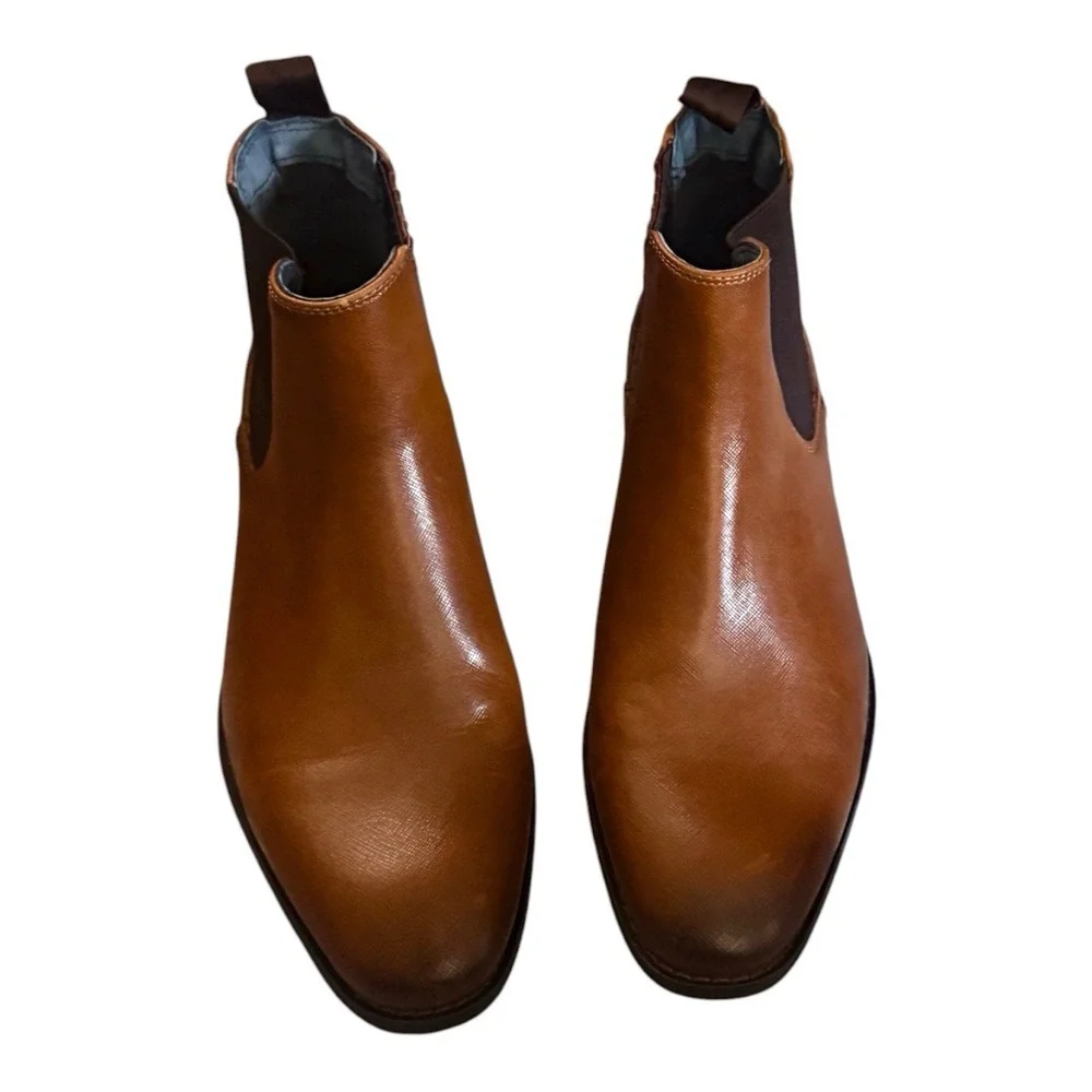 NWOB Men's Steve Madden Bromton Leather Chelsea Boot - Brown Men's Size 7.5